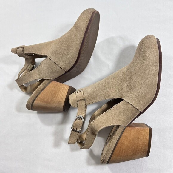Latigo Simon‎ Leather Suede Closed-Toe Slingback sandal Booties Brown Size 8.5 M - Picture 2 of 12
